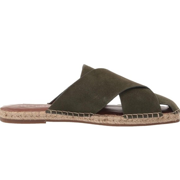 Aerosoles Womens Halley Green Braided Slide Shoes 6.5 - Picture 1 of 6